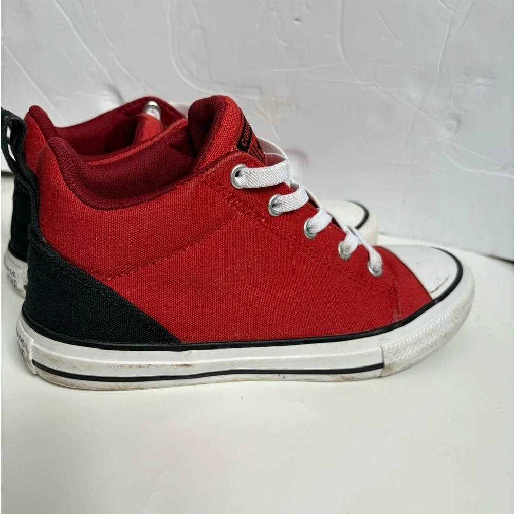 Converse Kids Red and Black All Star Sneakers